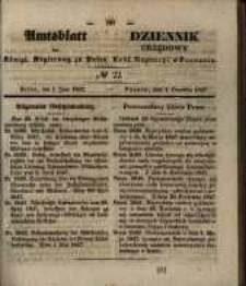 Amtsblatt der K&ouml;niglichen Regierung zu Posen. 1847.06.01 Nro.22