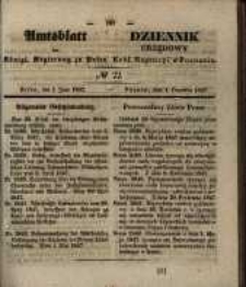 Amtsblatt der Königlichen Regierung zu Posen. 1847.06.01 Nro.22