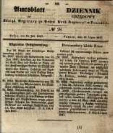 Amtsblatt der K&ouml;niglichen Regierung zu Posen. 1847.07.13 Nro.28