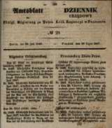Amtsblatt der K&ouml;niglichen Regierung zu Posen. 1847.07.20 Nro.29