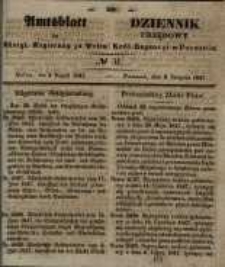 Amtsblatt der K&ouml;niglichen Regierung zu Posen. 1847.08.03 Nro.31