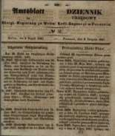 Amtsblatt der Königlichen Regierung zu Posen. 1847.08.03 Nro.31