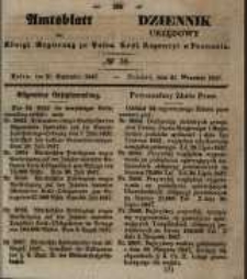 Amtsblatt der K&ouml;niglichen Regierung zu Posen. 1847.09.21 Nro.38