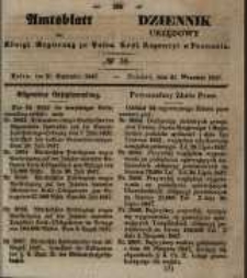Amtsblatt der Königlichen Regierung zu Posen. 1847.09.21 Nro.38