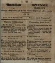 Amtsblatt der K&ouml;niglichen Regierung zu Posen. 1847.09.28 Nro.39
