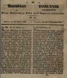 Amtsblatt der Königlichen Regierung zu Posen. 1847.10.26 Nro.43