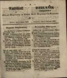Amtsblatt der K&ouml;niglichen Regierung zu Posen. 1849.01.02 Nr.1