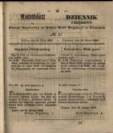 Amtsblatt der K&ouml;niglichen Regierung zu Posen. 1849.03.13 Nr.11