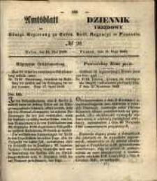 Amtsblatt der K&ouml;niglichen Regierung zu Posen. 1849.05.15 Nr.20