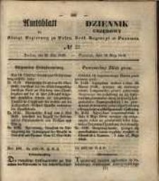 Amtsblatt der K&ouml;niglichen Regierung zu Posen. 1849.05.29 Nr.22