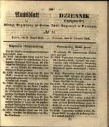 Amtsblatt der Königlichen Regierung zu Posen. 1849.08.21 Nr.34