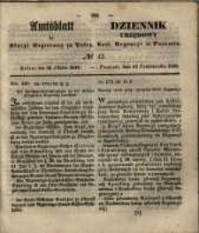 Amtsblatt der K&ouml;niglichen Regierung zu Posen. 1849.10.16 Nr.42