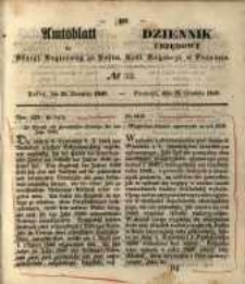 Amtsblatt der K&ouml;niglichen Regierung zu Posen. 1849.12.25 Nr.52