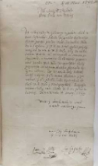 Lew Sapieha do kr&oacute;la Zygmunta III, Wenden 15.03. 1599