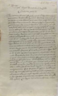 Carolus Sudermaniae dux Georgio Farensbach bellico praefecto, Felin 26.10.1600
