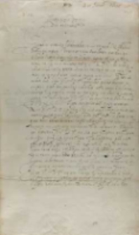 Otto Schenking episcopus Vendensis Petro Tiliczki episcopo Varmiensi vicecancellario, Zamość 21.01.1601