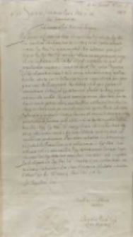 Burgrabius, proconsules Consulesque civitatis Rigensis Sigismundo III Regi Poloniae, Ryga 30.01.1601