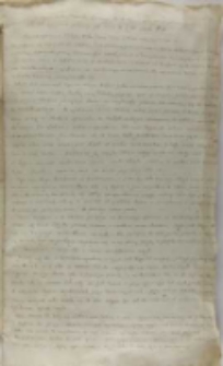 Kopia listu Samuela Łaskiego do kr&oacute;la Zygmunta III, Szynwałd 28.04.1601