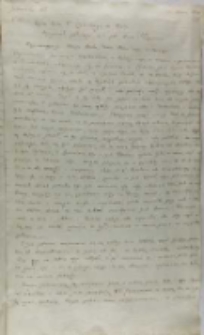 Kopia listu Piotra Tylickiego biskupa warmińskiego podkanclerzego koronnego do Zygmunta III kr&oacute;la Polski, Malbork 12.05.1601