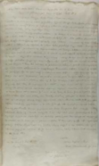 Kopia listu Bernarda Maciejowskiego biskupa krakowskiego do króla Zygmunta III, Kraków 12.06.1601