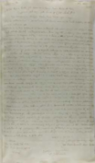 Kopia listu Jędrzeja Czarnkowskiego kasztelana kaliskiego do króla, Połajewo 07.02.1602