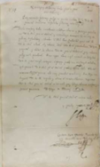 Konstanty książę Ostrowski wojewoda kijowski do kr&oacute;la, Ostr&oacute;g 07.02.1602