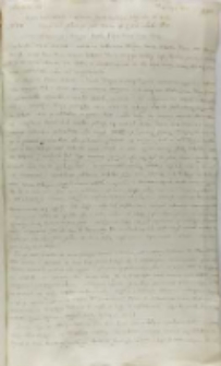 Kopia listu Hieronima z Leżenic Gostomskiego wojewody poznańskiego do kr&oacute;la, Sandomierz 26.02.1602