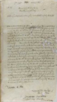 Stanisław Karnkowski arcybiskup gnieźnieński do kr&oacute;la, Łowicz 17.03.1602