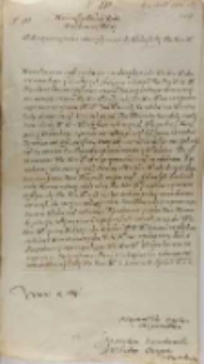 Stanisław Karnkowski arcybiskup gnieźnieński do kr&oacute;la Zygmunta III, Łowicz 04.04.1602