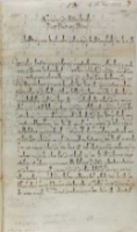 Stanisław Karnkowski arcybiskup gieźnieński do kr&oacute;la, Łowicz 16.05.1602