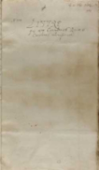 Commissarii Regii ad Carolinos, b.d. ok. X 1602