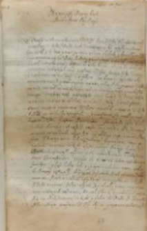 Jan Karol Chodkiewicz hetman polny litewski, starosta żmudzki do kr&oacute;la, z obozu pod Dorpatem 18.11.1602