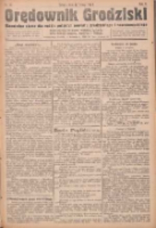 Orędownik Grodziski: niezależne pismo dla rodzin polskich powiatu grodziskiego i nowotomyskiego : organ centralny dla miast: Grodziska, Opalenicy, Buku, Nowego Tomyśla, Zbaszynia i Lw&oacute;wka 1923.02.17 R.5 Nr14
