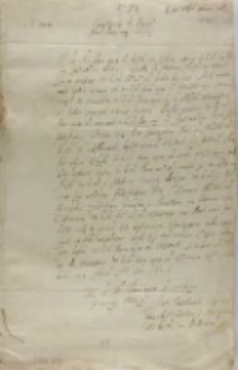 Jan Goslawski rotmistrz kapitan królewski do króla, Biallok 23.04.1603