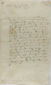 Jan Karol Chodkiewicz do kr&oacute;la, Dorpat 13.06.1603