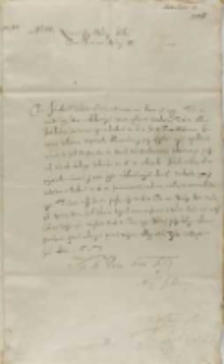 Jan Karol Chodkiewicz do kr&oacute;la, Dorpat 15.06.1603