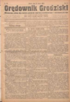 Orędownik Grodziski: niezależne pismo dla rodzin polskich powiatu grodziskiego i nowotomyskiego : organ centralny dla miast: Grodziska, Opalenicy, Buku, Nowego Tomyśla, Zbaszynia i Lwówka 1923.03.31 R.5 Nr26