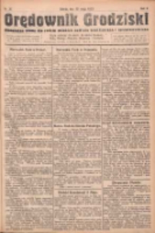 Orędownik Grodziski: niezależne pismo dla rodzin polskich powiatu grodziskiego i nowotomyskiego : organ centralny dla miast: Grodziska, Opalenicy, Buku, Nowego Tomyśla, Zbaszynia i Lw&oacute;wka 1923.05.12 R.5 Nr37