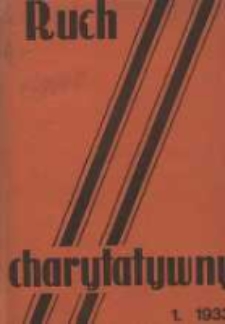 Ruch Charytatywny: miesięcznik Związku Towarzystw Dobroczynności "Caritas" i Rad Wyższych Konferencji św. Wincentego a Paulo Męskich i Żeńskich 1933 styczeń R.12 Nr1