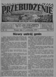 Przebudzenie: organ Związku Robotnik&oacute;w Rolnych i Leśnych ZZP. 1935.10.17 R.17 Nr42