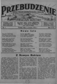 Przebudzenie: organ Związku Robotnik&oacute;w Rolnych i Leśnych ZZP. 1936.01.02 R.18 Nr1