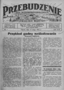 Przebudzenie: organ Związku Robotnik&oacute;w Rolnych i Leśnych ZZP. 1936.02.13 R.18 Nr7