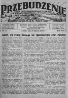 Przebudzenie: organ Związku Robotnik&oacute;w Rolnych i Leśnych ZZP. 1936.08.20 R.18 Nr34