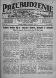 Przebudzenie: organ Związku Robotnik&oacute;w Rolnych i Leśnych ZZP. 1936.09.17 R.18 Nr38