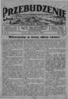 Przebudzenie: organ Związku Robotnik&oacute;w Rolnych i Leśnych ZZP. 1938.01.06 R.20 Nr1