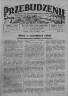 Przebudzenie: organ Związku Robotnik&oacute;w Rolnych i Leśnych ZZP. 1938.02.10 R.20 Nr6