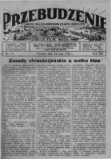 Przebudzenie: organ Związku Robotnik&oacute;w Rolnych i Leśnych ZZP. 1938.05.12 R.20 Nr19