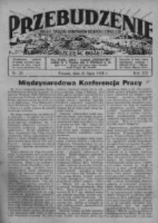Przebudzenie: organ Związku Robotnik&oacute;w Rolnych i Leśnych ZZP. 1938.07.21 R.20 Nr29