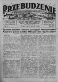 Przebudzenie: organ Związku Robotnik&oacute;w Rolnych i Leśnych ZZP. 1938.08.04 R.20 Nr31