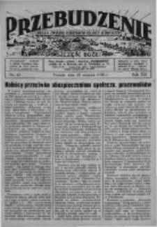 Przebudzenie: organ Związku Robotnik&oacute;w Rolnych i Leśnych ZZP. 1938.08.18 R.20 Nr33